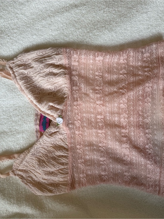 Edikted Tops - Edikted Pink Lace Tank Top
